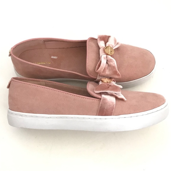 LIZ CLAIBORNE Sneakers Velvety Pink Loafer Slip On Shoe Weaver Size 9.5 - Picture 7 of 16